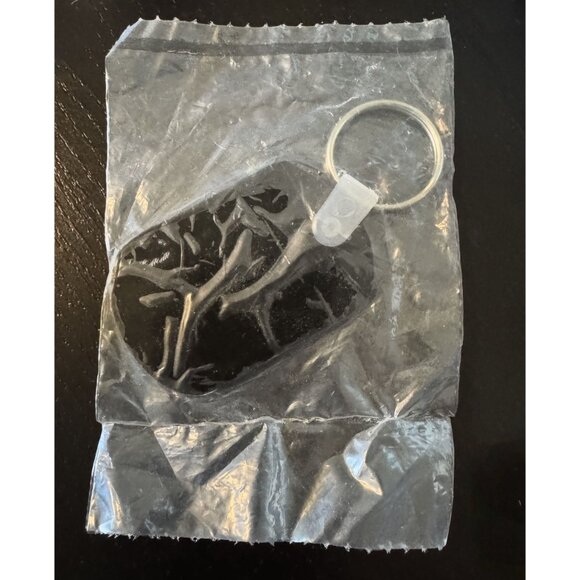 Opie & Anthony Keychain XM Satellite Radio Black & Yellow Retro Memorabilia Seal - Picture 3 of 4